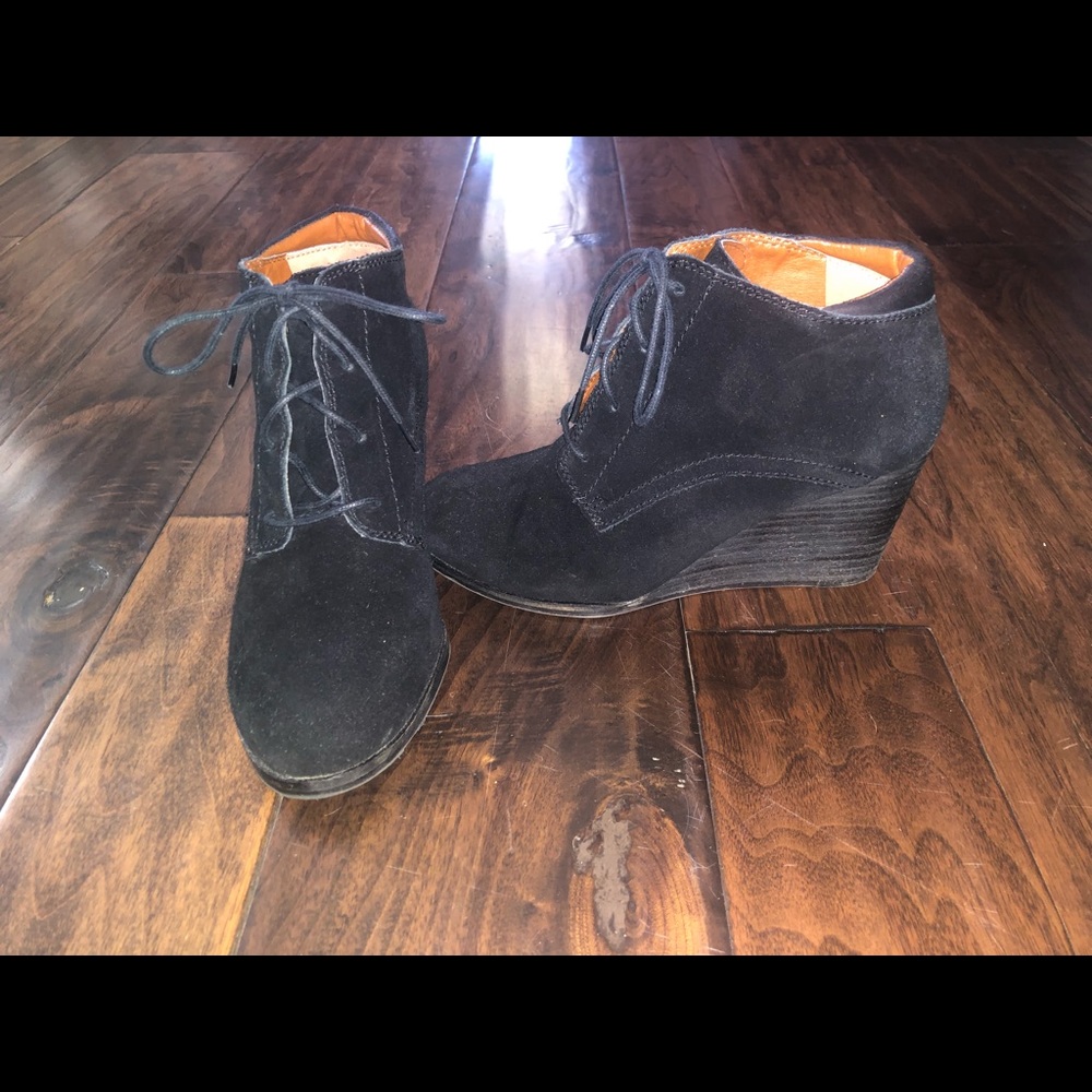 Lucky brand wedge booties